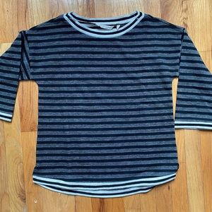 Soft Surroundings Sail Striped Pullover Top Petite